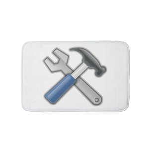 Hammer and Wrench Bath Mat