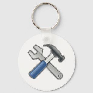 Hammer and Wrench Key Ring