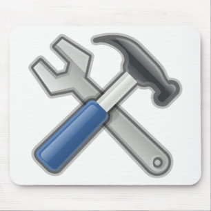 Hammer and Wrench Mouse Pad
