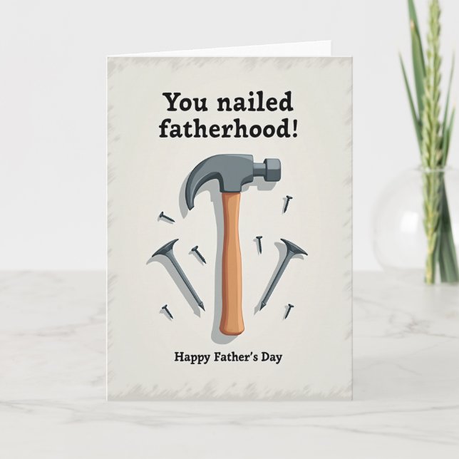 Hammer Fathers Day Icon Card (Front)