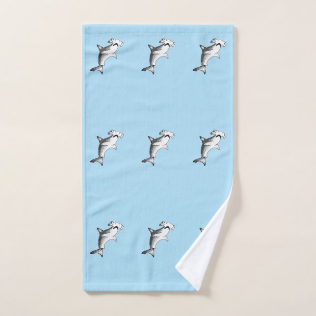 Hammer head shark hand towel (Hand Towel)