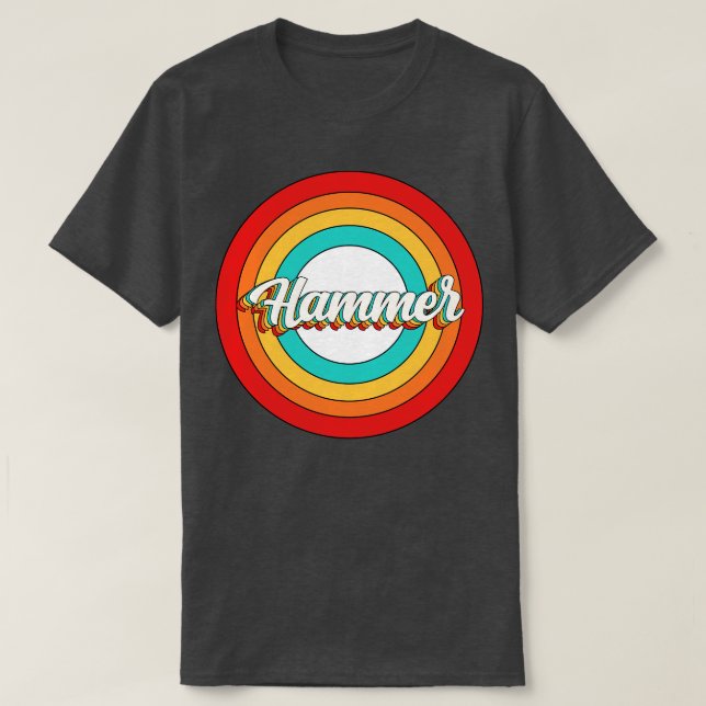 Hammer Name Shirt Vintage Hammer Circle (Design Front)