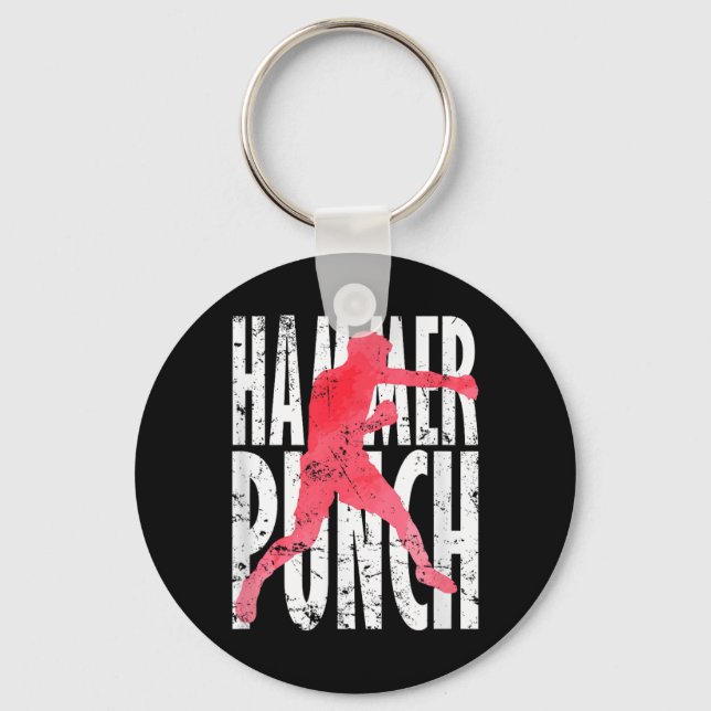 Hammer Punch Boxing MMA Key Ring (Front)