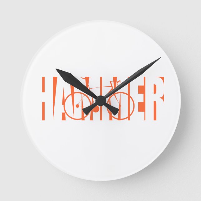 Hammer Round Clock (Front)
