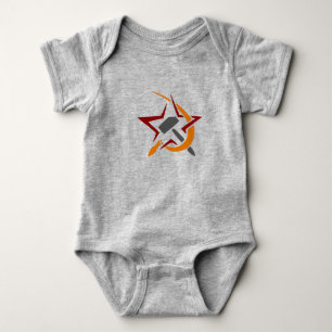 HAMMER SICKLE RED STAR BABY BODYSUIT