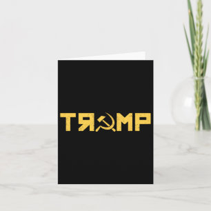 Hammer Sickle Russia Collusion Ussr Resist Card