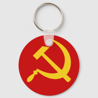 Hammer & sickle (yellow) keychain