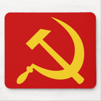 Hammer & sickle (yellow) mousepad