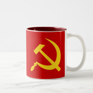 Hammer & sickle (yellow) mug