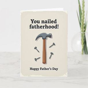Hammer Theme Fathers Day Card