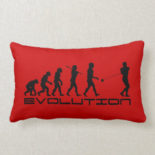Hammer Throw Sport Evolution Art Lumbar Cushion