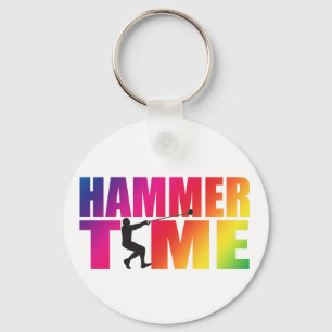 Hammer Throw Track and Field Keychain Men's