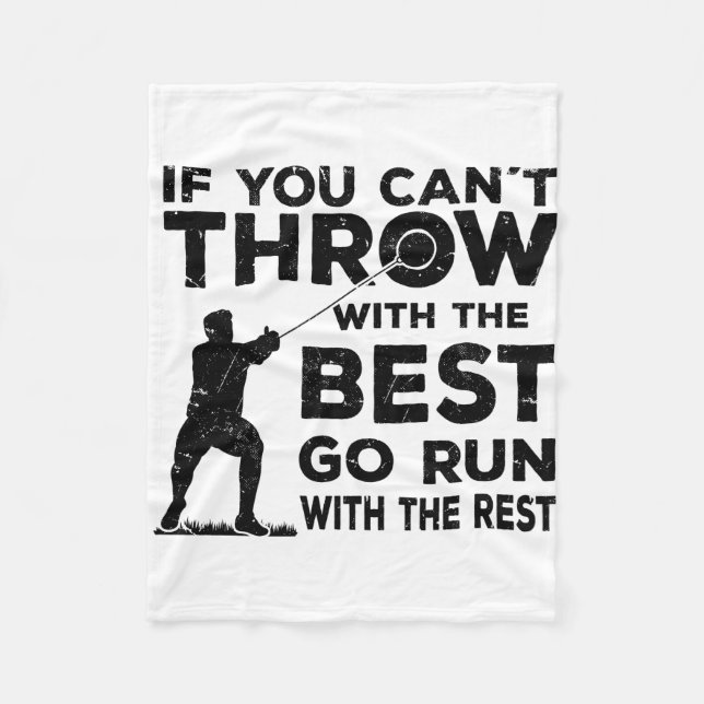 hammer throwing fleece blanket (Front)