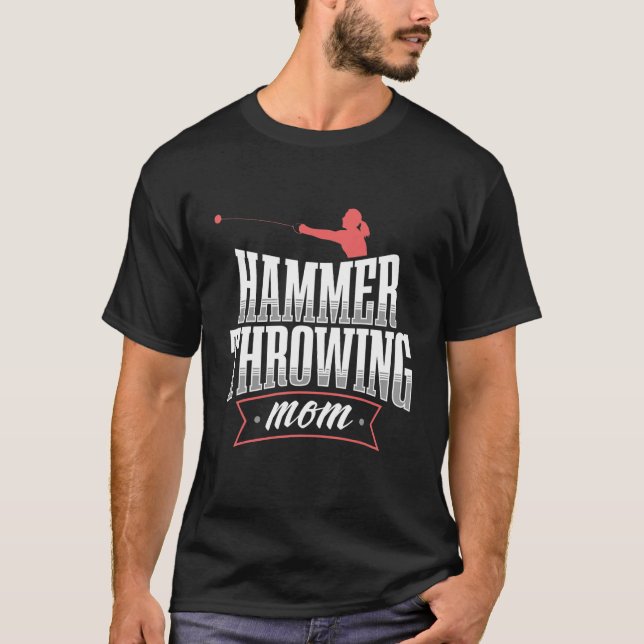 Hammer Throwing Mum Throw Thrower Track Field Appa T-Shirt (Front)