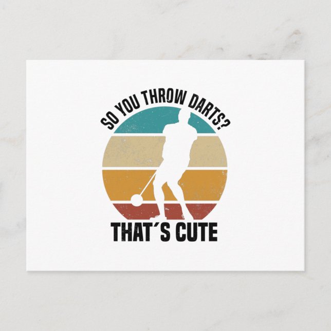 Hammer Throwing Saying | Heavy Athletics Gift Idea Postcard (Front)