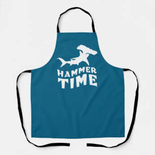 Hammer Time Design For Hammerhead Shark Lovers Apron