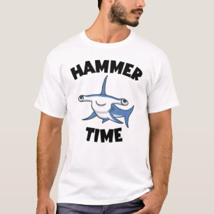 Hammer Time Kids Girls Boys Hammerhead Shark T-Shirt