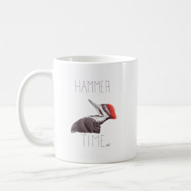 Hammer Time (Pileated Woodpecker) Coffee Mug (Left)