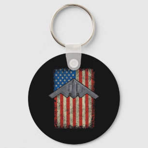 Hammer Time Stealth B-2 Military Midnight Aircraft Key Ring