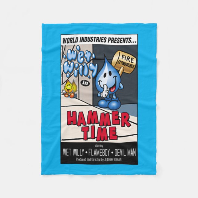 Hammer Time World Industries Fleece Blanket (Front)