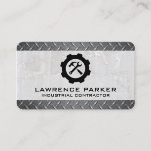 Hammer Wrench Logo Repairman Renovations Business Card