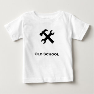 Hammer Wrench Old School black Baby T-Shirt