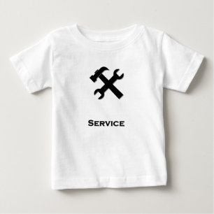 Hammer Wrench Service black Baby T-Shirt