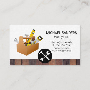Hammer Wrench   Tool Box Business Card