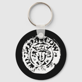 Hammered coin keyring, metal detecting gift key ring