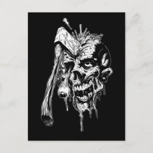 Hammered Skull Postcard