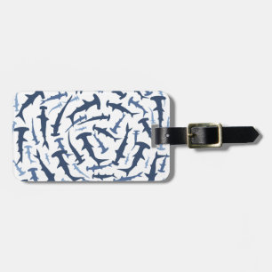 hammerhai hammerhead shark scuba diving luggage tag