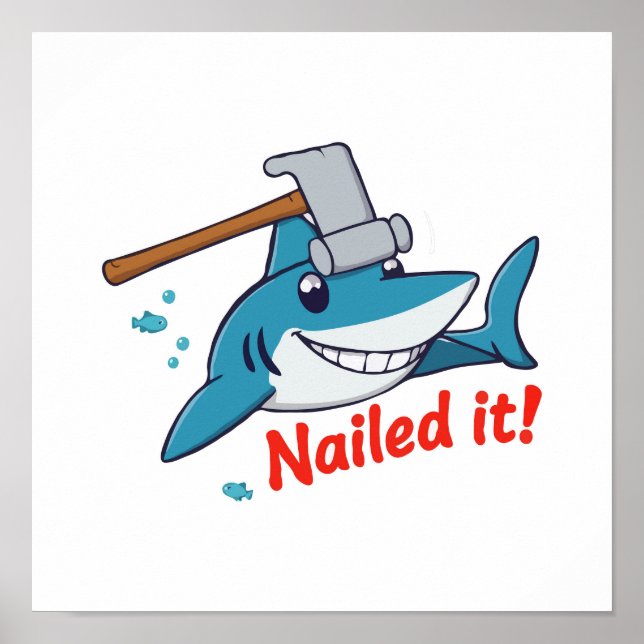 Hammerhead Hijinks - Shark Tool Poster (Front)