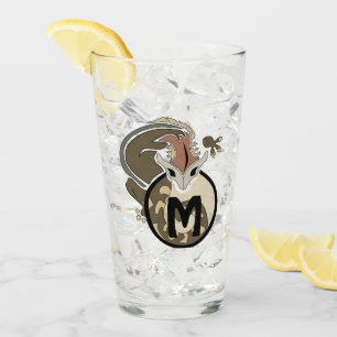 Hammerhead Salamander Monogram Glass
