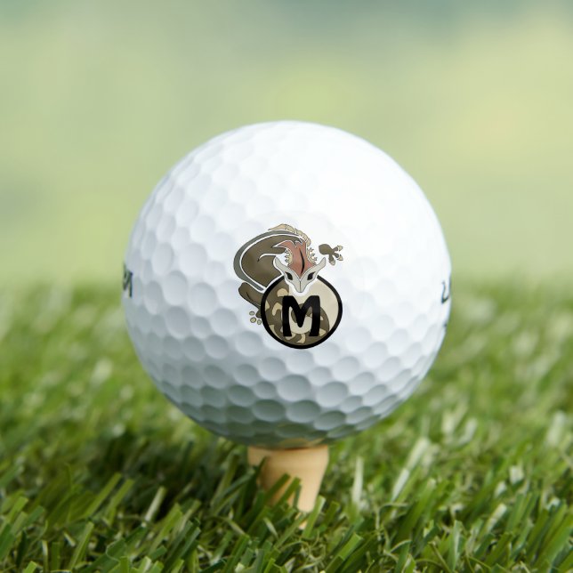 Hammerhead Salamander Monogram Golf Balls (Insitu Tee)