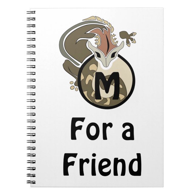 Hammerhead Salamander Monogram Notebook (Front)