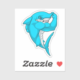 Hammerhead shark as Bodybuilder at Bodybuilding