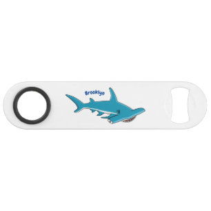 Hammerhead shark cartoon illustration