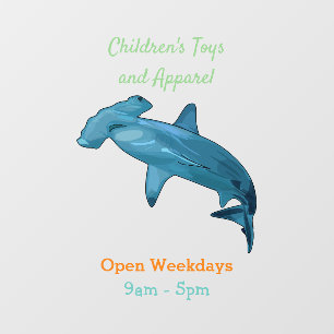 Hammerhead shark cartoon illustration