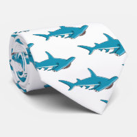 Hammerhead shark cartoon illustration