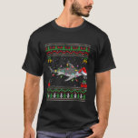 Hammerhead Shark Christmas Lights Santa Ugly Sweat T-Shirt<br><div class="desc">Hammerhead Shark Christmas Lights Santa Ugly Sweater Xmas</div>