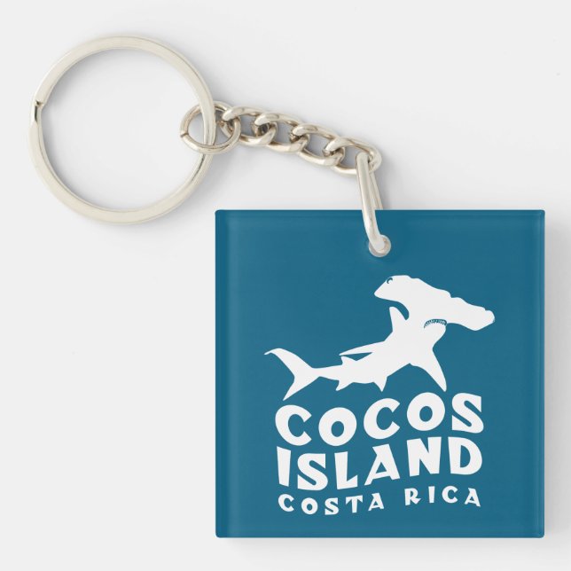Hammerhead Shark Cocos Island Key Ring (Front)
