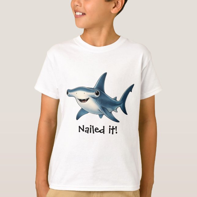 Hammerhead Shark Kids T-Shirt (Front)