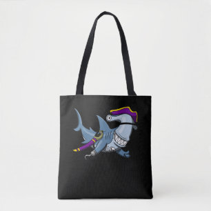 Hammerhead Shark Pirate Ocean Tote Bag