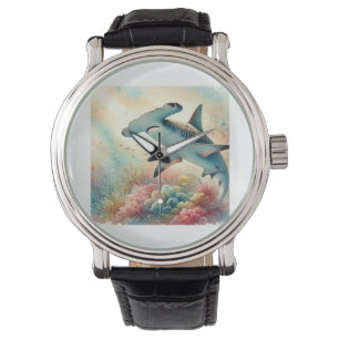 Hammerhead Shark Serenity 290824AREF136 - Watercol Watch