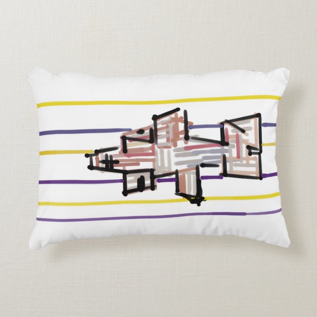 Hammerhead shark Summer joy Decorative Cushion (Front)