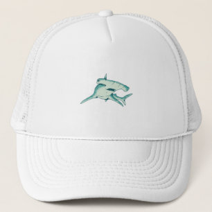 Hammerhead shark trucker hat