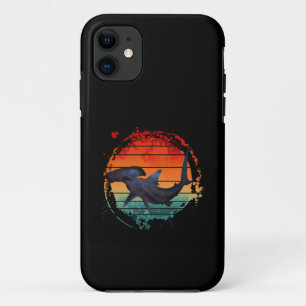HAMMERHEAD SHARK VINTAGE SUNSET iPhone 11 CASE