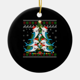 Hammerhead Shark Xmas Lighting Tree Shark Ceramic Ornament