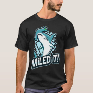 Hammerhead Sharks Boys Dad Joke NAILED IT Shark T-Shirt