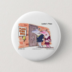 Hammerhead Sharks @ Door Funny Gifts Tees Etc 6 Cm Round Badge